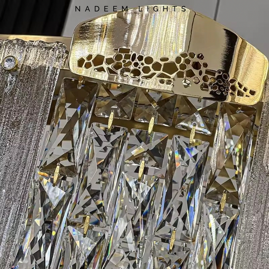 Aurora Luxe Crystal Ring Chandelier