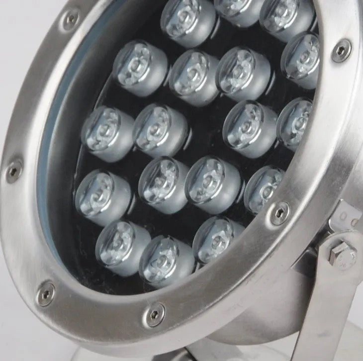 12v stainless steel 6W 9W 12W 18w RGB And Warm Fountain pool underwater light