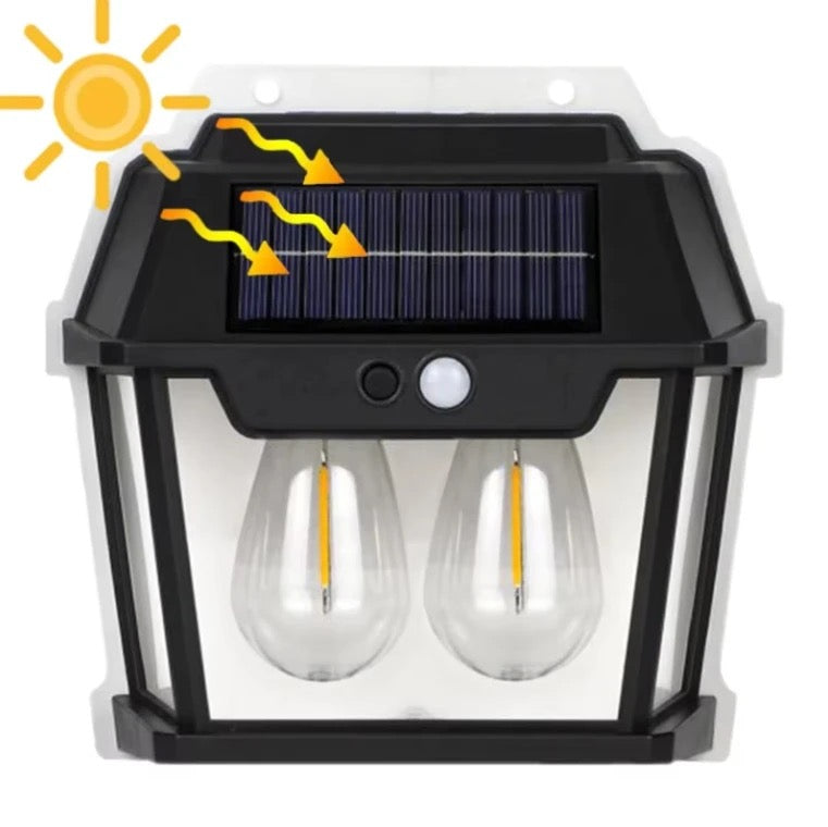 2 Bulbs Light with Solar Waterproof Garden Decorative Light
Rechargeable High Power Street Lamp