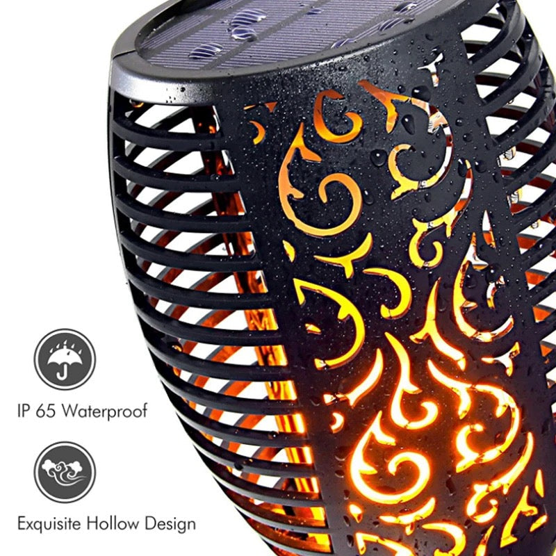 Solar Flame Garden Spike Light