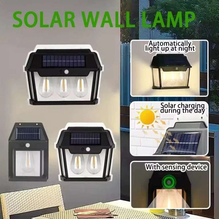 2 Bulbs Light with Solar Waterproof Garden Decorative Light
Rechargeable High Power Street Lamp