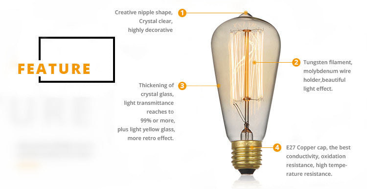 40w St-64 Edison Bulb